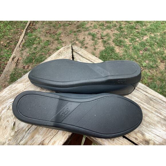 SAS Kittie Kiltie Tassel Fringe Loafers Shoes 7M Navy Blue Slip On Comfort - Picture 6 of 6